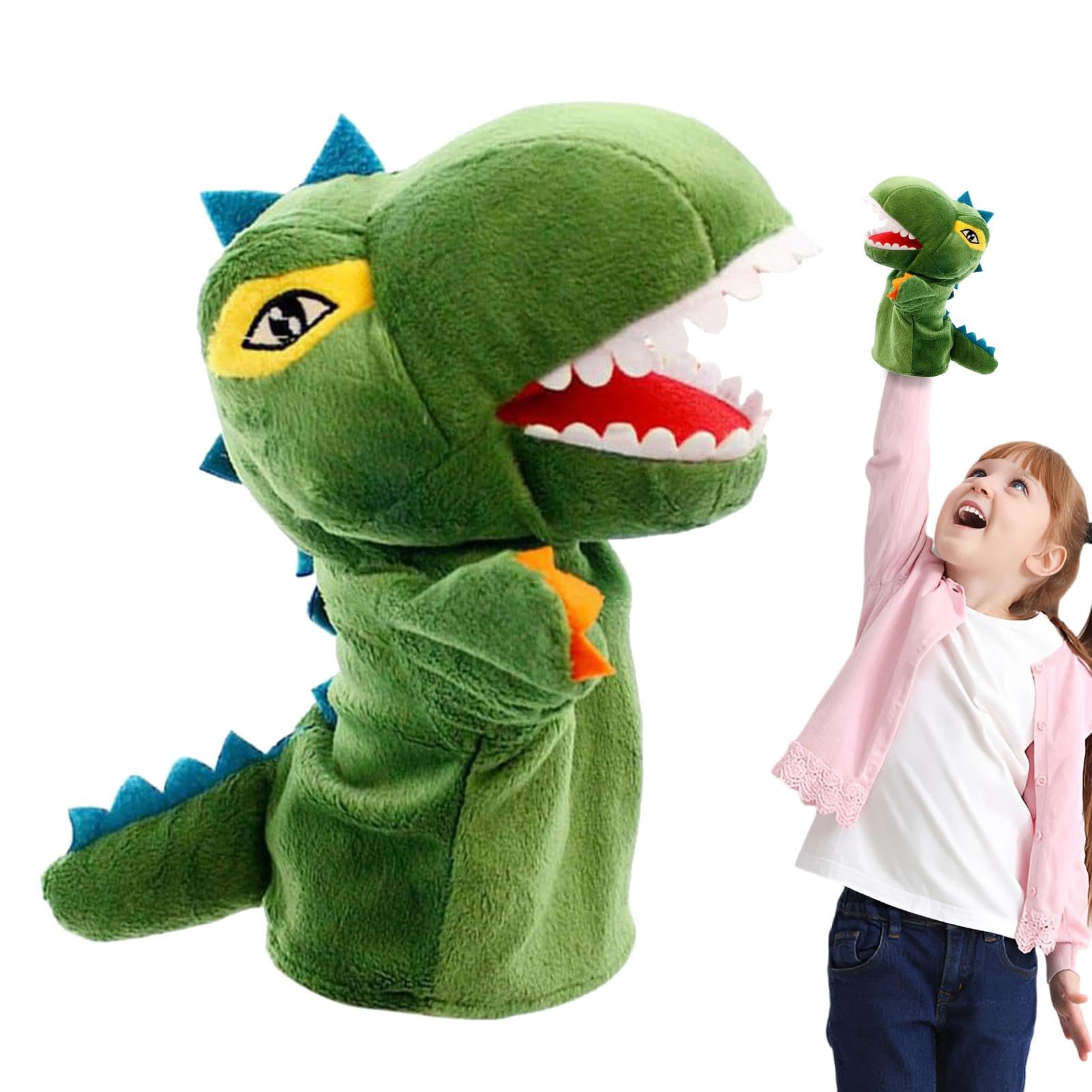 Dinosaurio títere, Marioneta de Dinosaurio, Marionetas de Mano de Peluche, Marionetas de Mano de Felpa para niños, Juguetes de Peluche, Juegos interactivos para niños y niñas