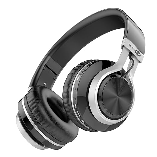 22. Wireless Bluetooth Headphones Over Ear with Long Battery Life, Microphone, TF Card Slot, and Wired Headset