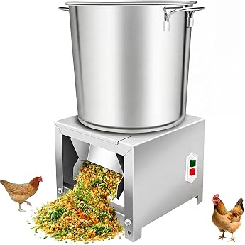 Stainless Steel Feeder for Livestock 1800 W Electric Vegetable Chopper Small Vegetable Chopper for Poultry Breeding Suitable for Chickens Ducks and Geese