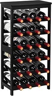 VASMIA Wine Rack Freestanding Floor, 6-Tier Display Wine Storage Shelves...