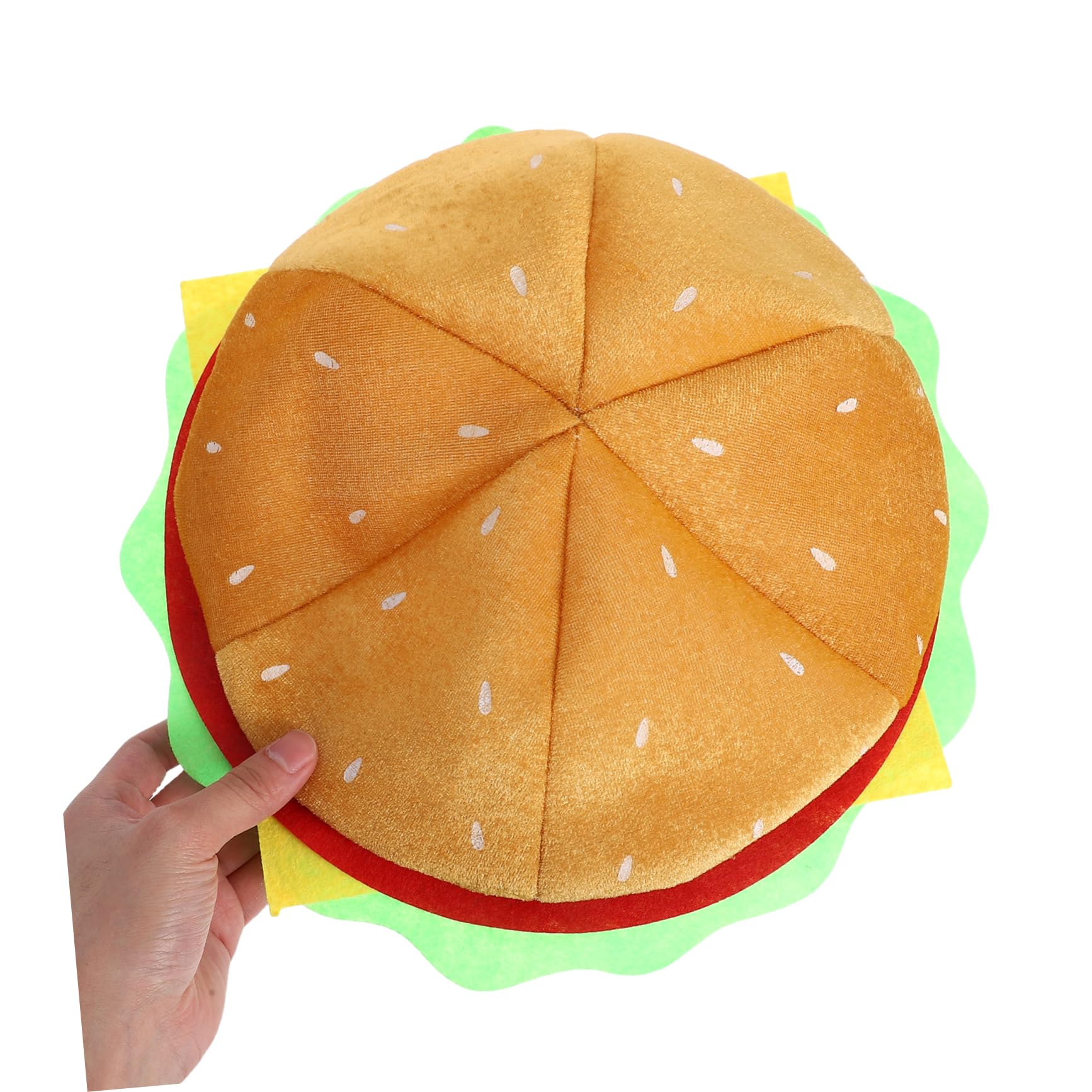 ABOOFAN 4 piezas Sombrero Divertido Hamburguesa de Ligera Cómodo para Fiestas Temáticas Halloween y Cosplay Diseño y Compacto para Uso Prolongado