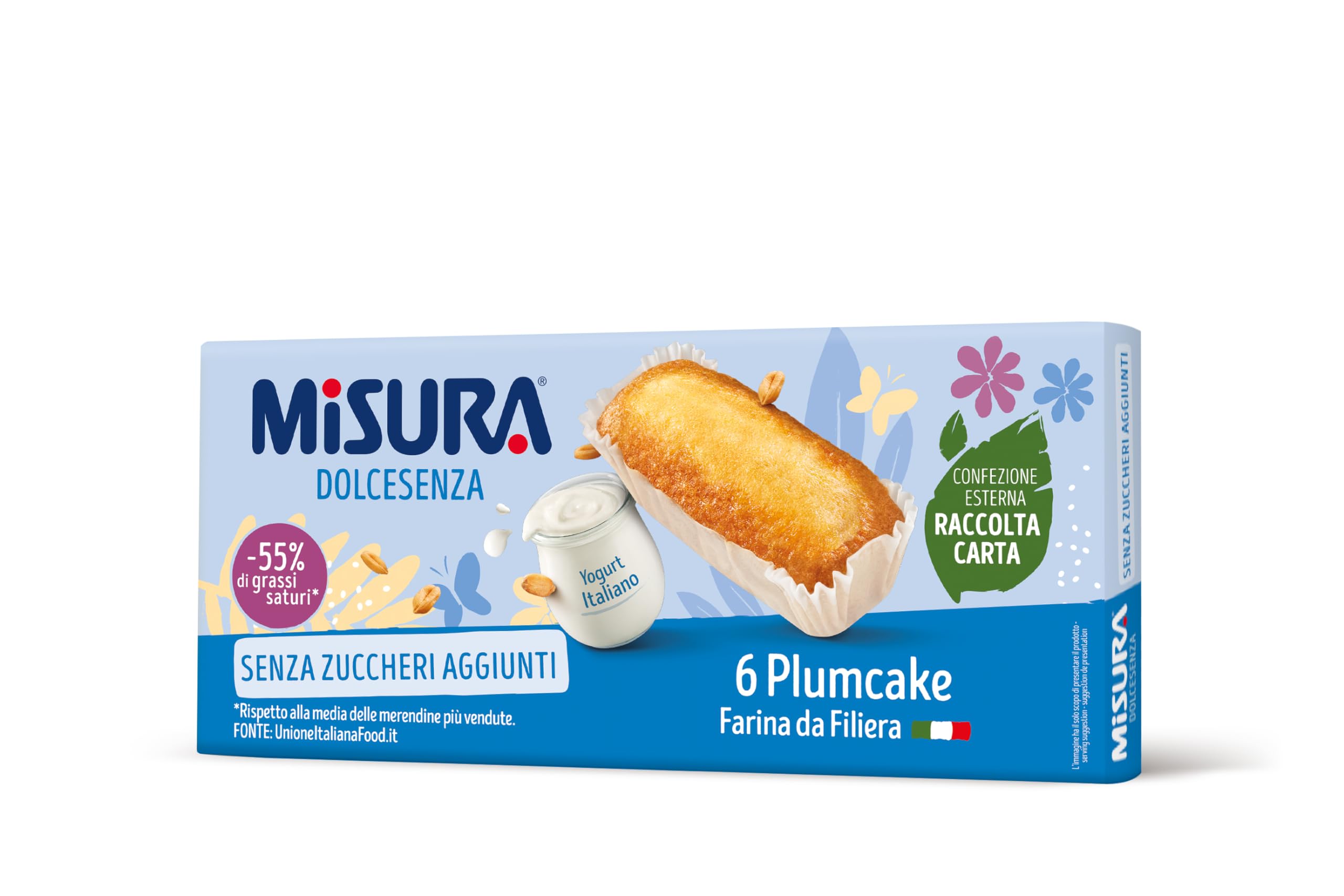 Misura Plumcake allo Yogurt Dolcesenza | Senza Zuccheri Aggiunti | Confezione da 190 grammi