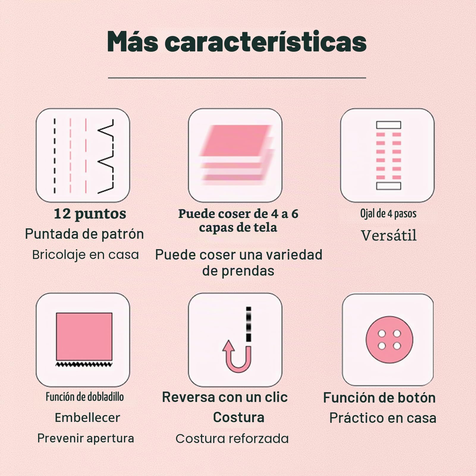 519 Máquina de Coser Eléctrica de Mano para Principiantes DIY Herramienta de Regalo, Con 12 Puntadas, Adecuada para Denim/Transparentes/Telas para el Hogar (Solo Máquina de Coser)