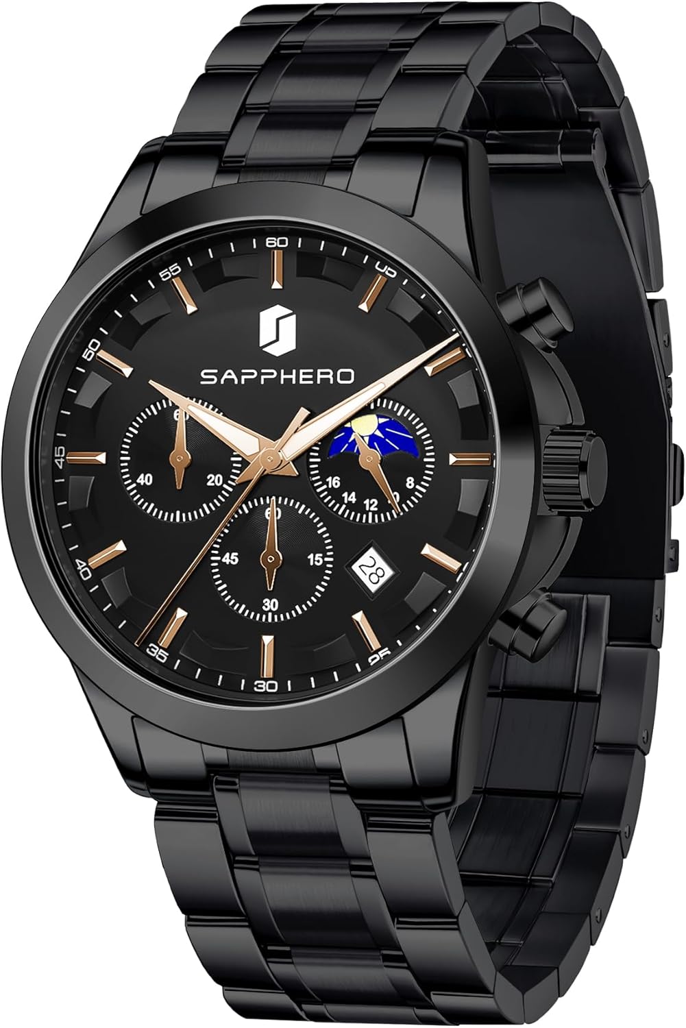 Top | BENYAR Men's Quartz Watch: Stylish Designer Model with Striking Design, Featuring Date Display Chronograph Function Elant Gift for Men 2026