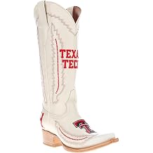 Women's Naomi Genuine Leather NCAA League Embroidery Snip Toe Cowgirl Boots