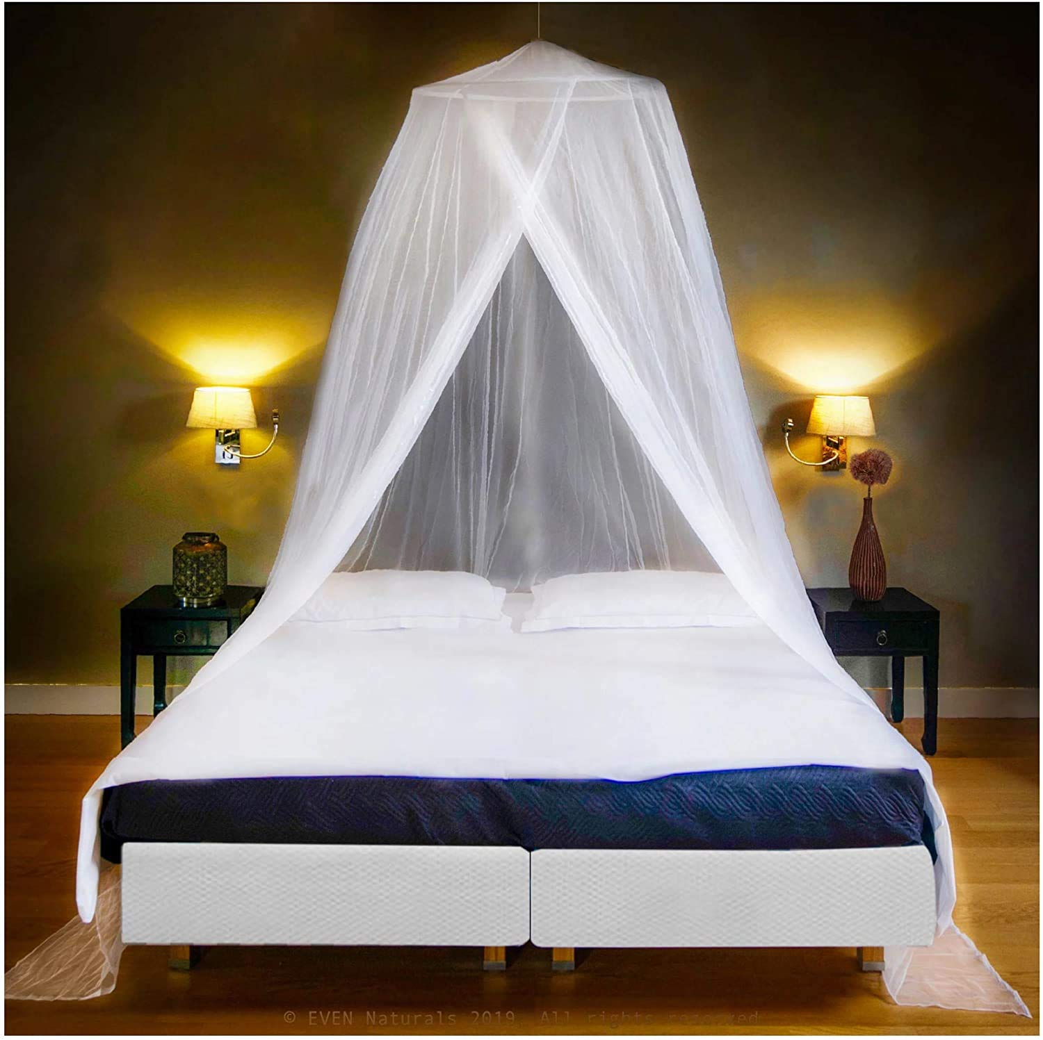 Luxury Mosquito Net Bed Canopy Ultra Large For Single To King Size Quick Easy Installation Finest Holes Mesh 380 Curtain Netting 2 Entries Storage Bag No Chemicals Added 500 Amazon Sg Home