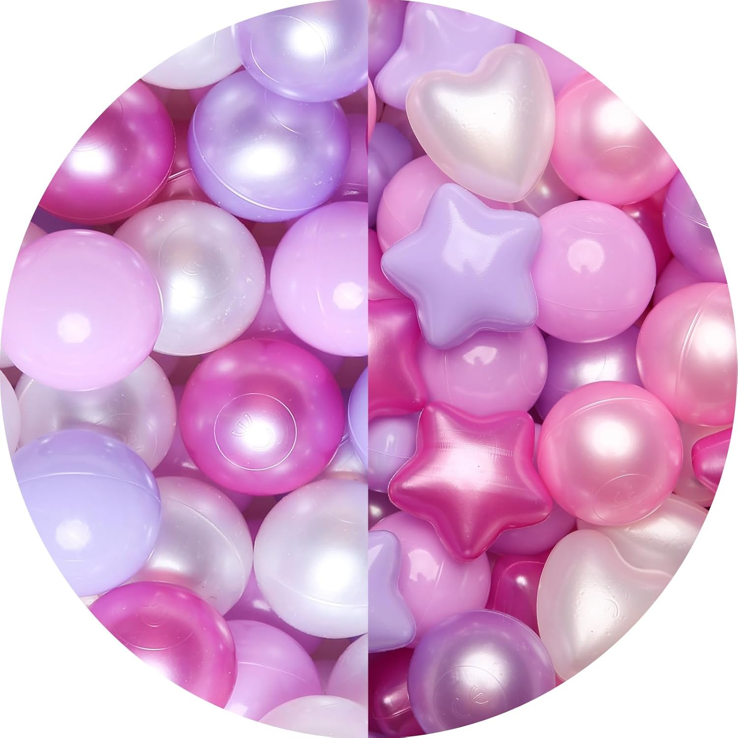 GOGOSO 500pcs Shape Ball Pit Balls