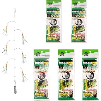 30pcs High Quality Mackerel Feather Rigs with Luminous Beads Bionic Flying Insects Bait for Mackerel Pollock Herring Perch