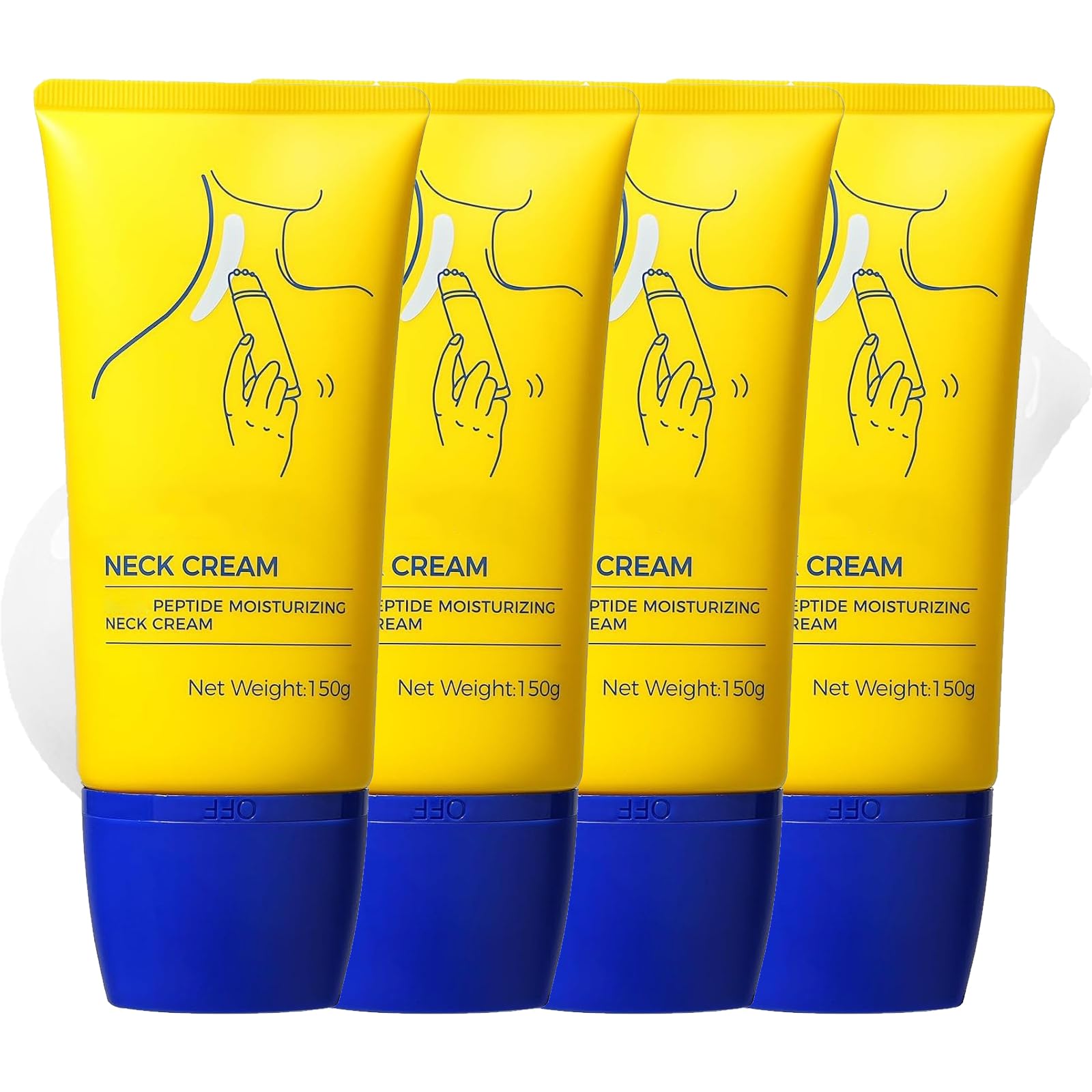 Neck Cream, Tighten And Lift Neck Cream, Neck Firming Creams With 3 Roller Massage, Contain Collagen, Vitamin C, Hyaluronic Acid, Reduce Wrinkles Fine Lines And Double Chin (4)