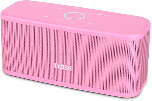 Miniatura 6 de DOSS SoundBox Plus - Altavoz Bluetooth con sonido superior, Bluetooth 5.0, emparejamiento estéreo inalámbrico, micrófono integrado, tiempo de