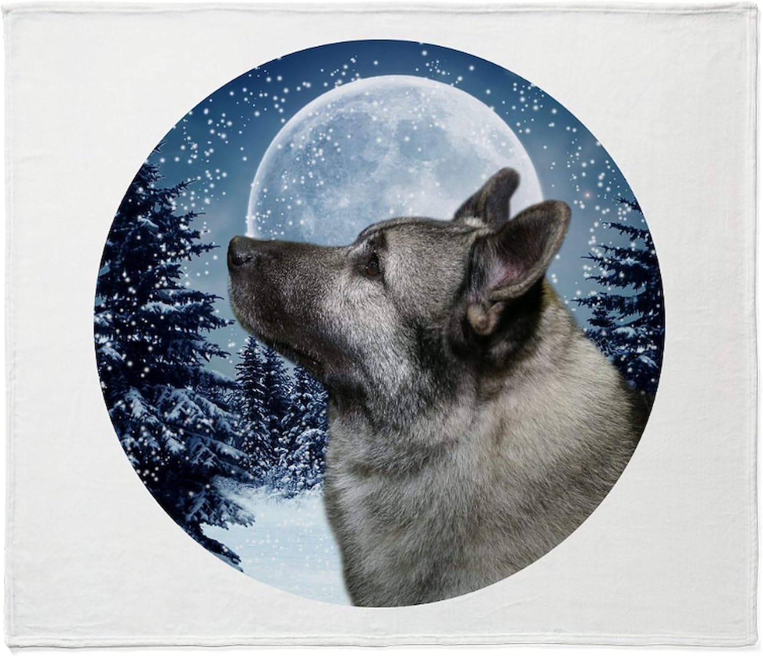 CafePress Norwegian Elkhound Throw Blanket Super Soft Fleece Plush Throw Blanket, 60"x50"