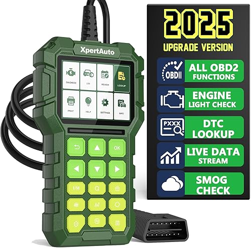 XpertAuto C303 OBD2 Escáner de datos en vivo Mecánico profesional Universal OBDII Herramienta de lector de código de diagnóstico para borra la luz