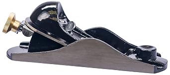 Groz Block Plane, BP/220 Fixed-Mouth Hand Plane with 42mm Cutter, 180mm Body, 21deg Blade Angle for Chamfering, Trimming, and General Woodworking (39791)