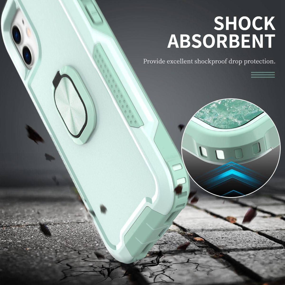 Pixel 9a Custodia Per IPhone 16 Pro Antiurto Con Anello Girevole 360° E Supporto Magnetico - Protezione Militare, Colore Oro Custodie Iphone 16 Pro