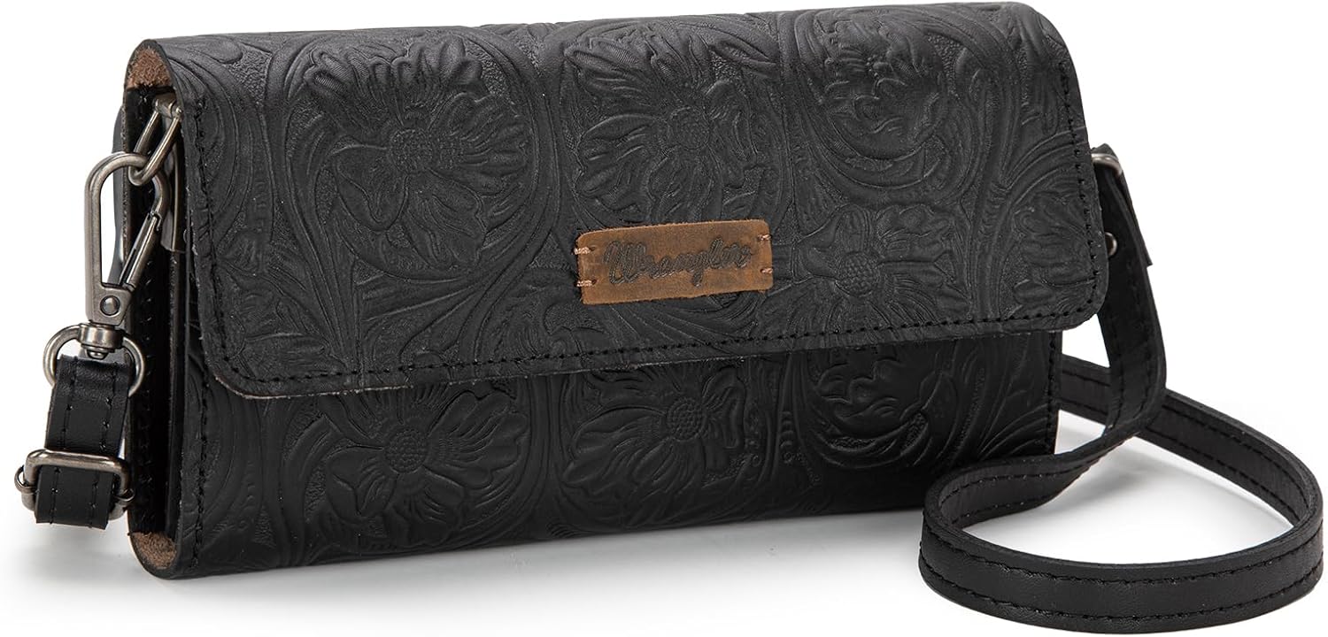 Wrangler Small Leather Purse Side Cross Body Bags for Women Mini Phone Purse