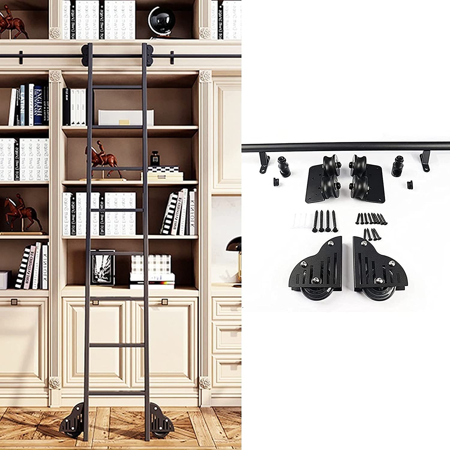 Roulettes de sol et quincaillerie de porte de grange coulissante pour loft