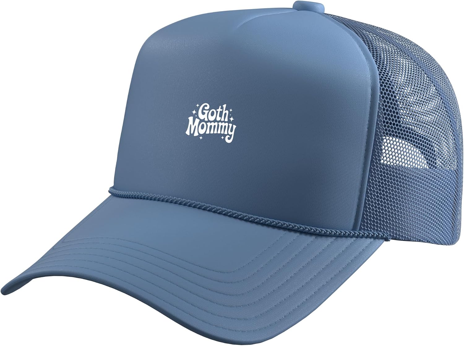 Goth Mommy Pastel Groovy Aesthetic Trucker Hat with Adjustable Mesh Back