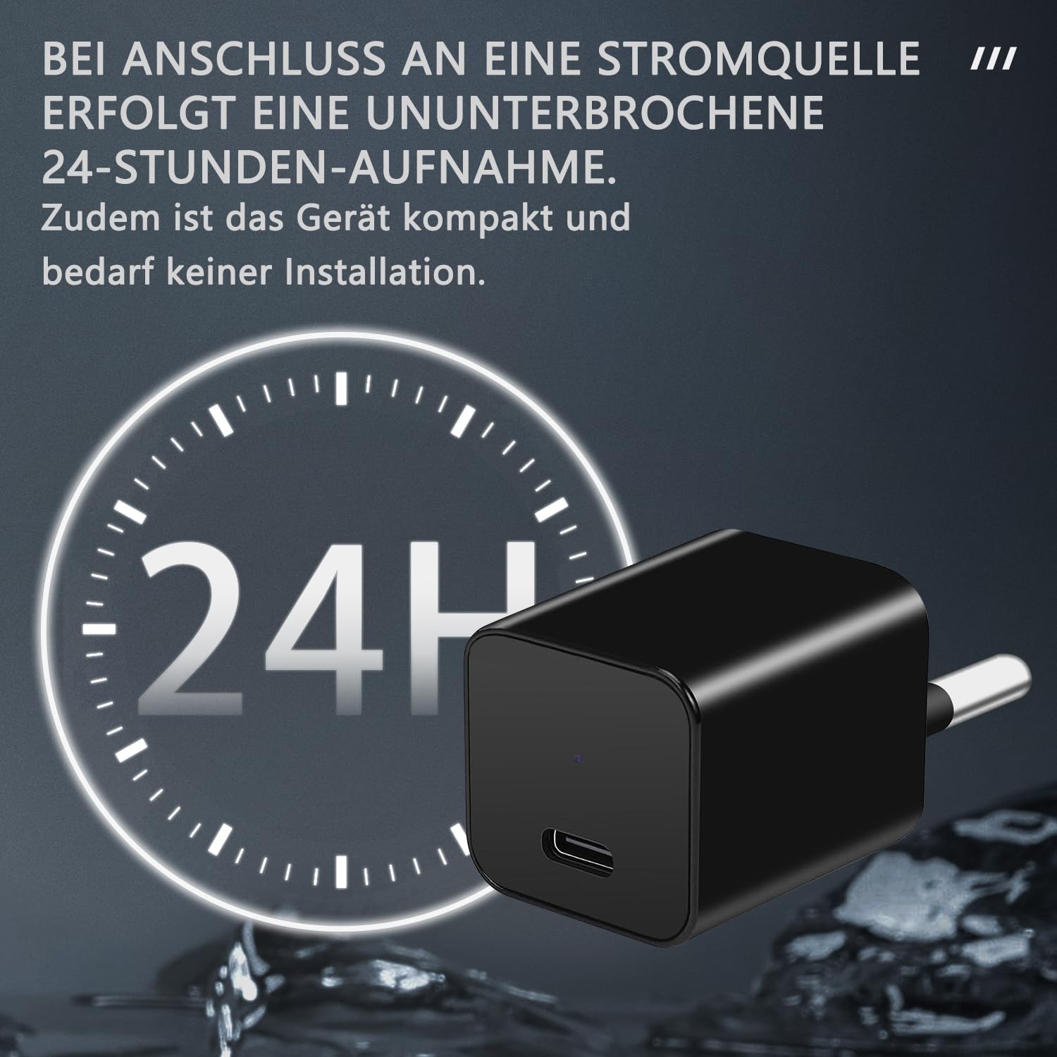 Mini Kamera - Überwachungs Kamera - HD 1080P Innen Kamera - Kontinuierliche Aufzeichnung und Bewegungserkennung, Innen/Büro/Geschäft Kamera, 512 GB kompatibel, ohne Wi-Fi