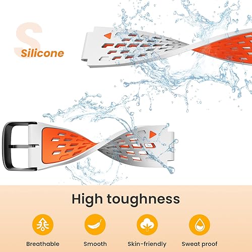 Miniatura 2 de CUZOW Para Garmin Forerunner 235Forerunner 620735XT220230630Approach S20S6S5, correa de reloj de silicona suave de dos en uno de repuesto,