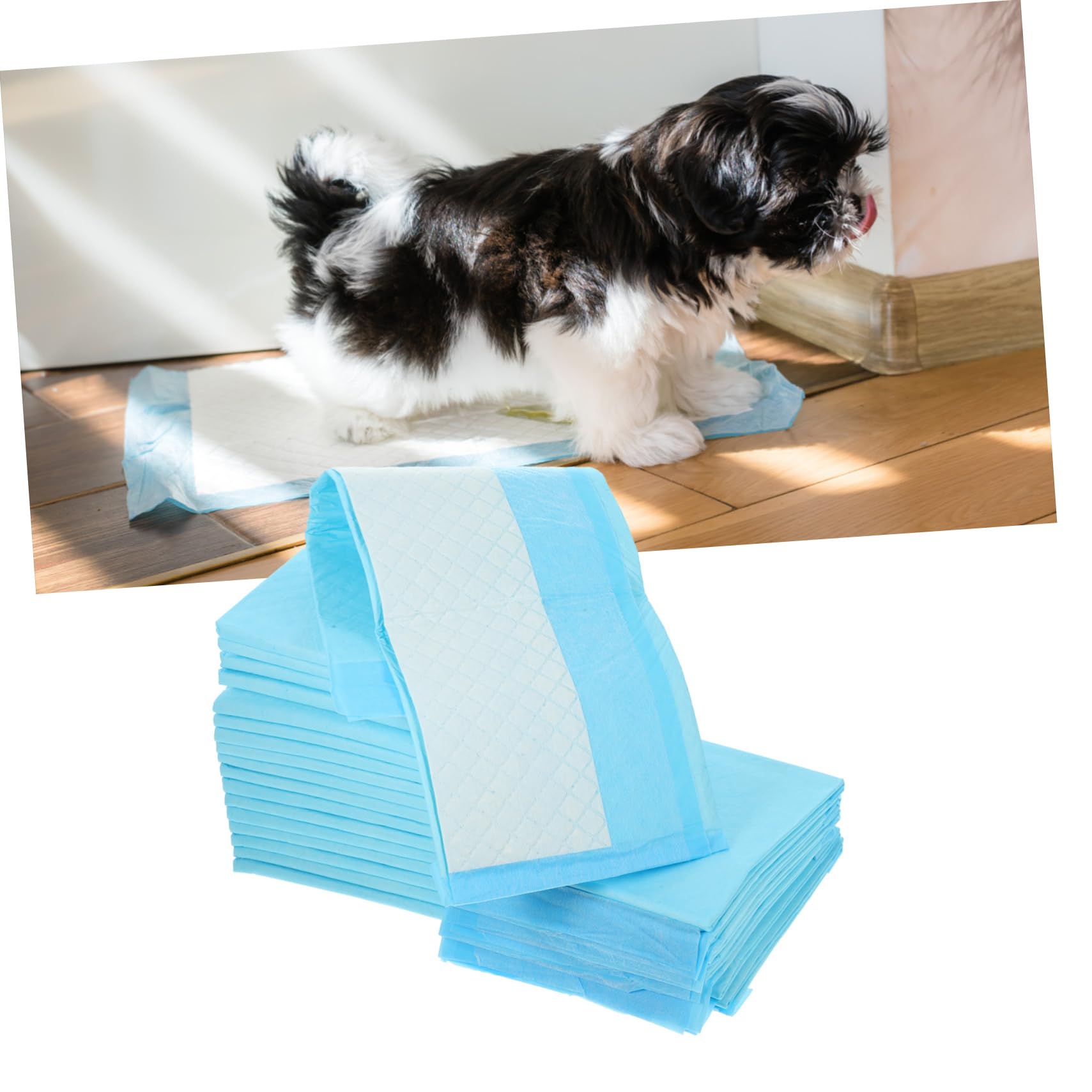 Didiseaon 50pezzi Tappetini Igienici Assorbenti e Impermeabili Per Cani e Gatti Confezione Da Perfetti Per Addestramento Di Animali Domestici Adatti Climi Umidi Per Uso Gabbie Di Piccoli