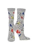 WHD Nature Bird Song Crew Socks for Women & Men | Bird Watcher Gift, Fun Animal Socks