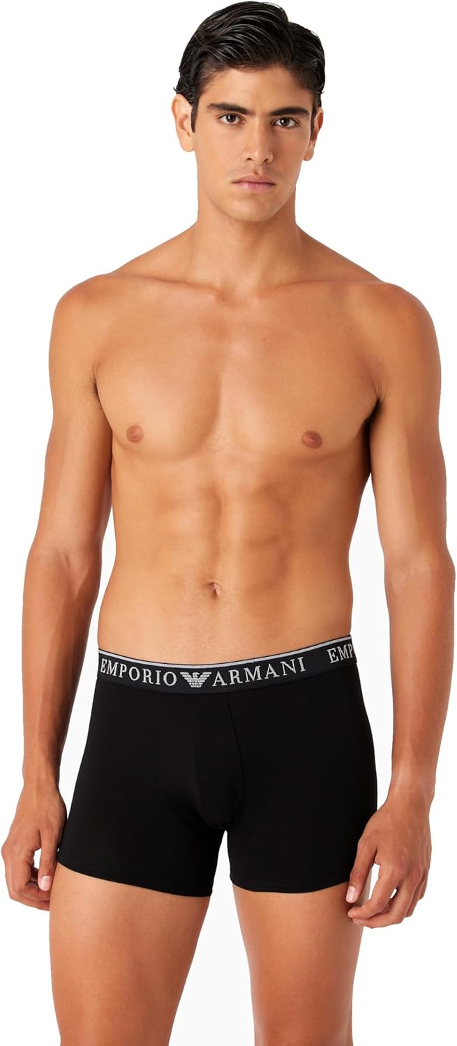 Emporio Armani Men's Stretch Cotton Endurance 2-Pack-Trunk