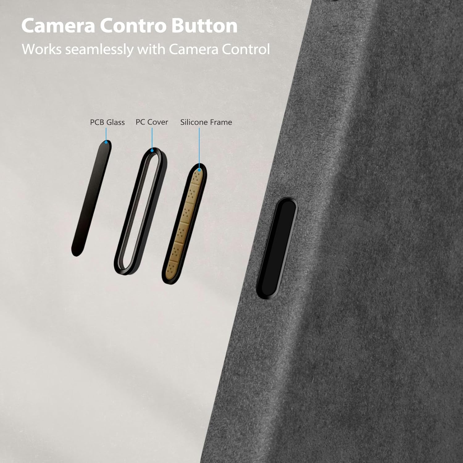 Belemay Handcrafted Alcantara Case for iPhone 17 Pro (6.3"), Compatible with Magsafe Camera Control Button, Luxury Italian Suede-Like Material, Comfortable Grip, Elegant Durable Cover, Space Gray