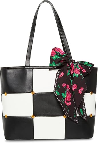 Miniatura 2 de Betsey Johnson Tic Tac Tote, NegroBlanco, NegroBlanco