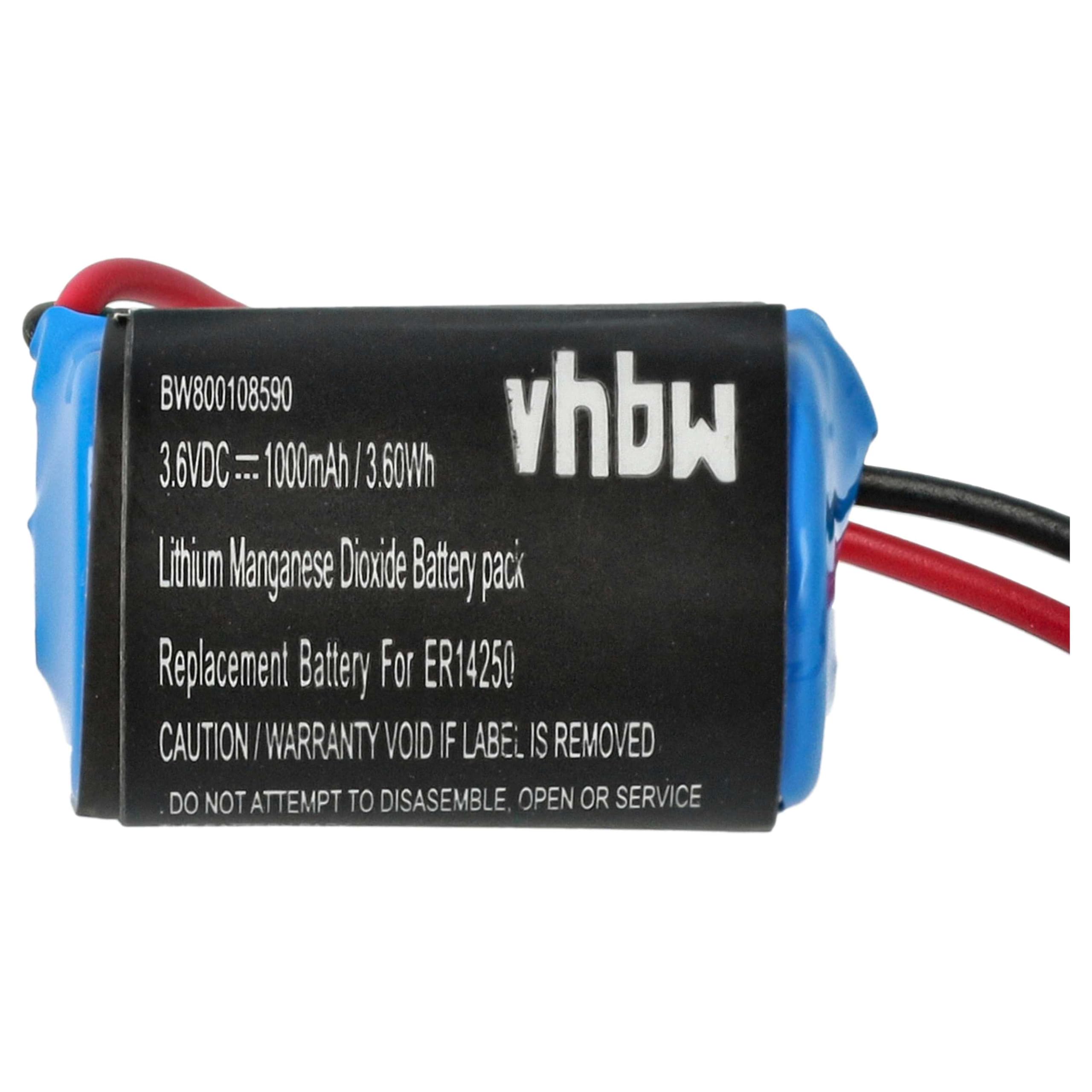 vhbw 5x batteria sostituisce Omron CPM2A-BAT01 per Programmable Logic Controller (1000mAh, 3,6V, Li-Ion)
