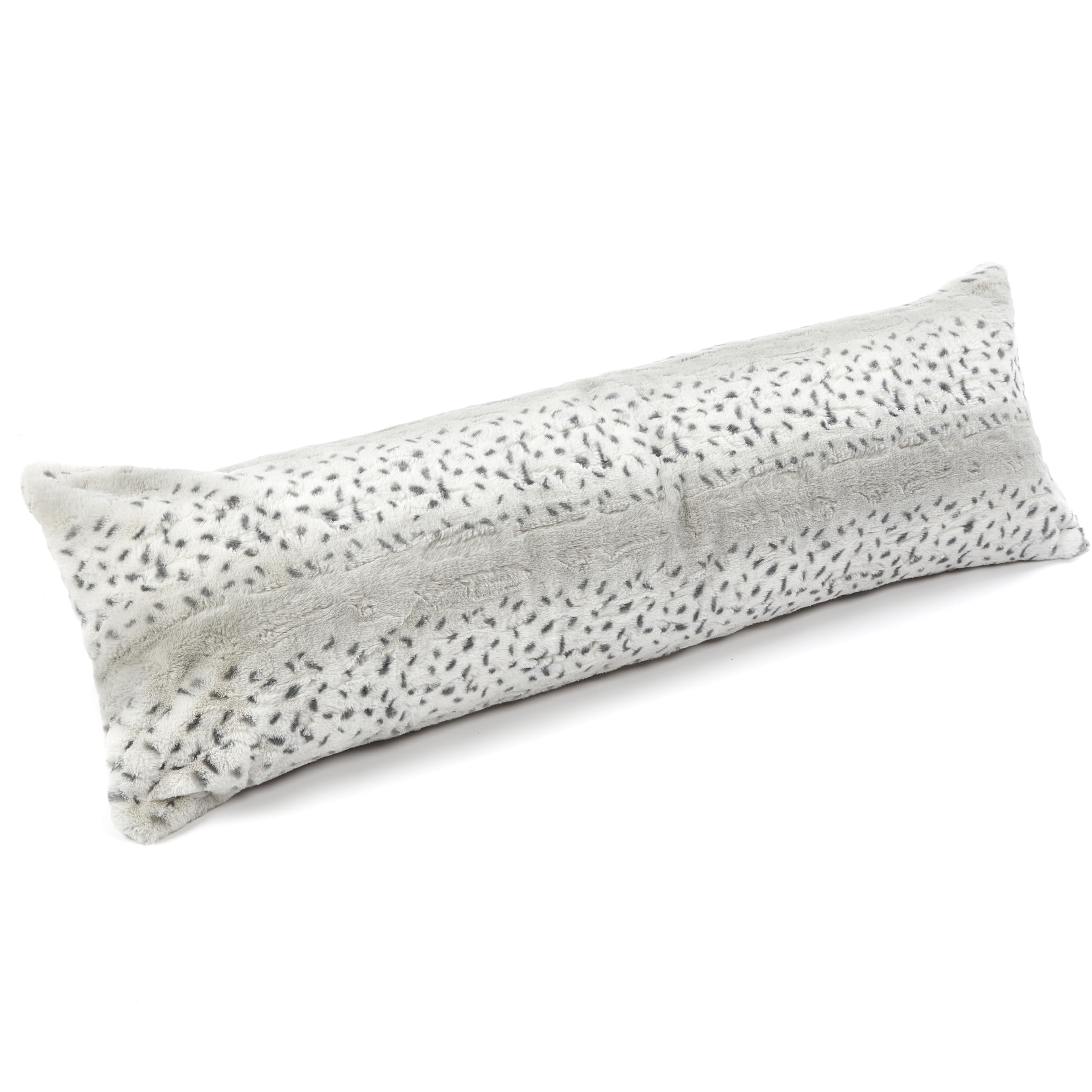 Downland Huggleland Full Body Bolster Pillow 4.5FT – Soft Firm Hollowfibre Cushion, Orthopaedic Long Pillow for Maternity & Pregnancy Support, Anti-Allergy Side Sleeper Pillow (Snow Leopard)
