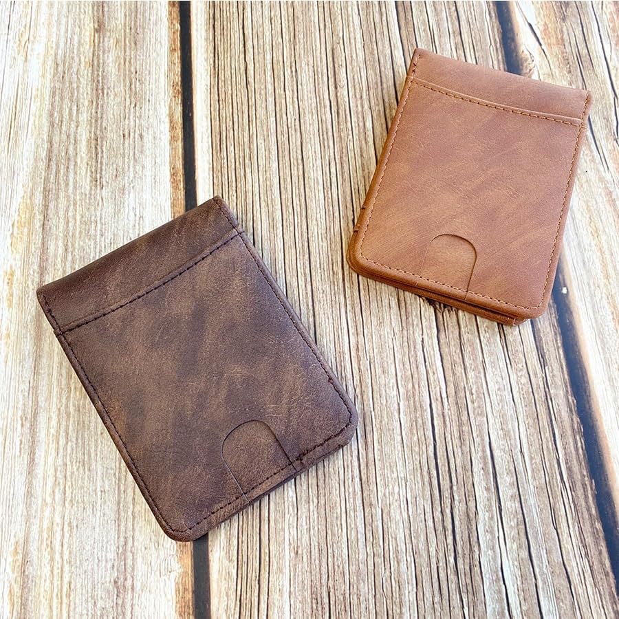 VIDI Men's Retro Wallet Multi-card Slot PU Short