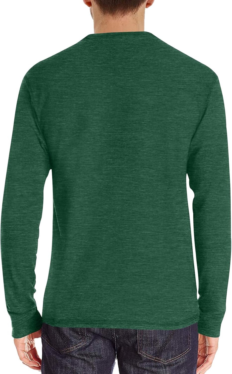 Men's Henley Shirts Casual Long Sleeve Button T-Shirt with Pocket - Image 2