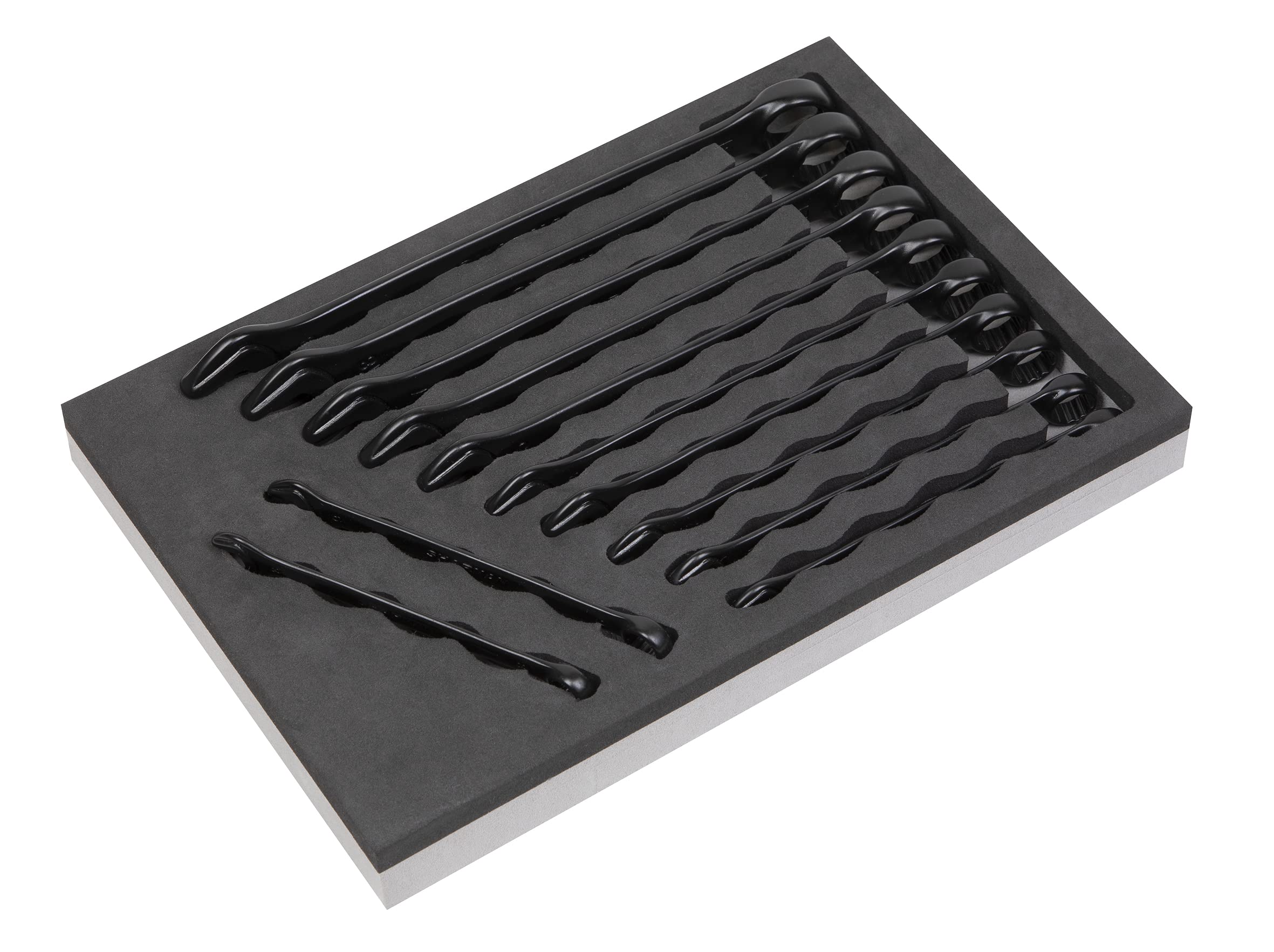Sealey Tools AK63263B Black Combination Wrench Spanner Set 12pc Metric SMB