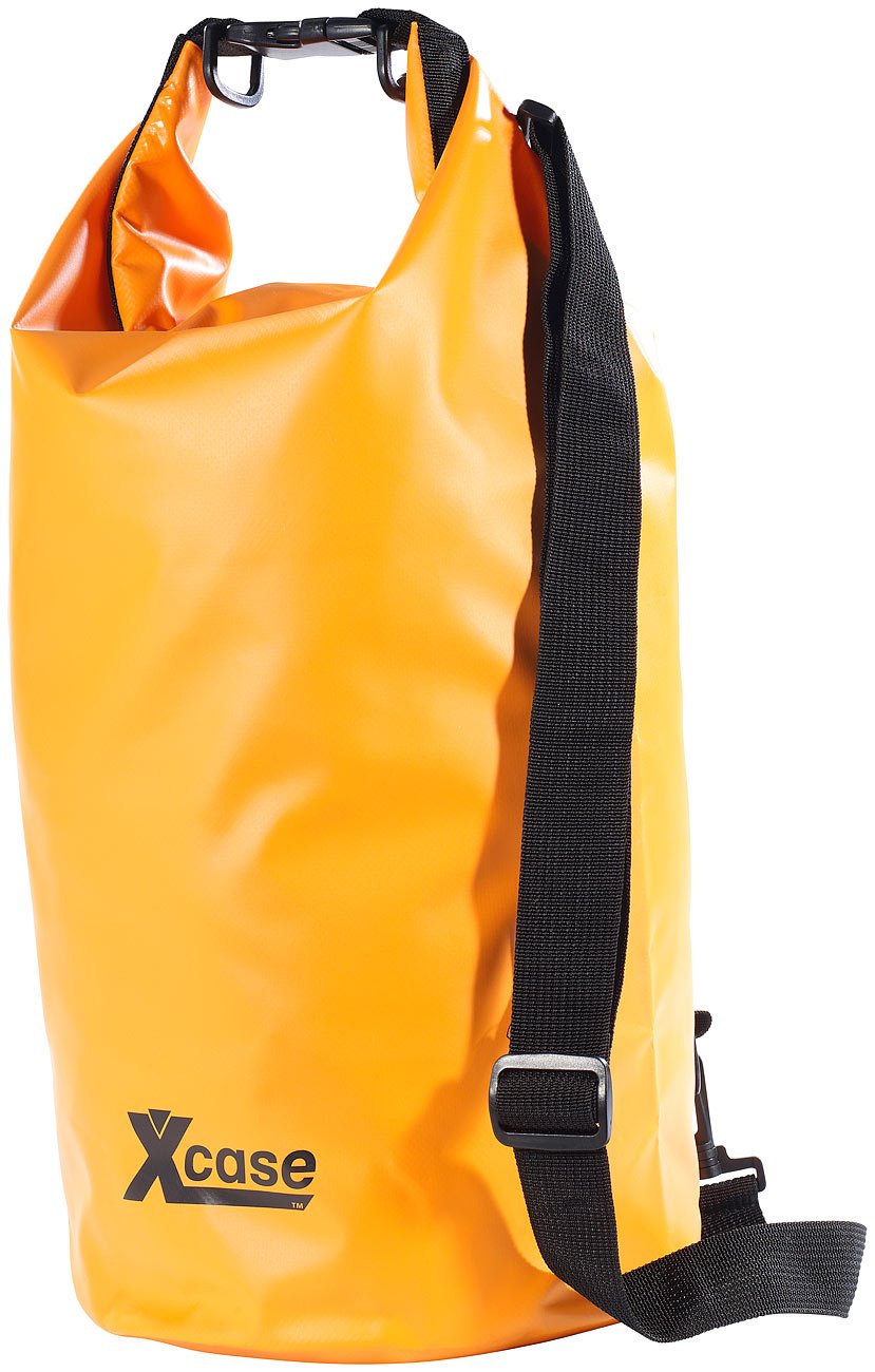 Xcase Motorrad Sack: Urlauber-Set wasserdichte Packsäcke 16/25/70 Liter, orange (Taschen wasserfest, Trockenbeutel, Angel)