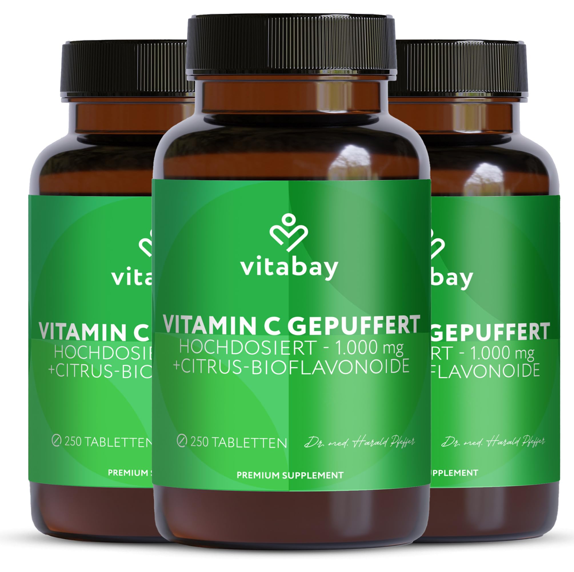 Vitabay Vitamin C 1000 mg – 1000 vegane Time Released Tabletten