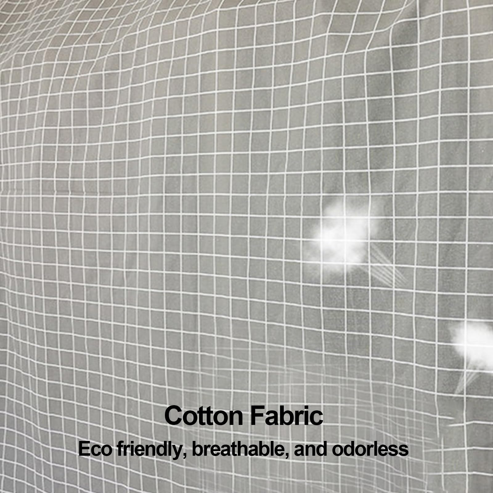 Fundas Ropa Armario Colgar de Algodón Bolsas Ropa | Armario Cobertura Total con Cremallera Diseño Ensanchado para Abrigos Chaquetas(White,150*134cm/59*53in)