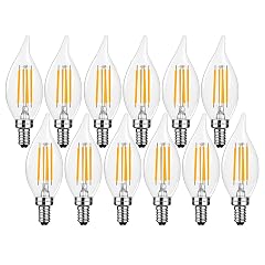 E12 Candelabra LED Light Bulbs Dimmable 60 Watt Equivalent CA11 6W 2700K Soft Warm White Chandelier Candle Bulb