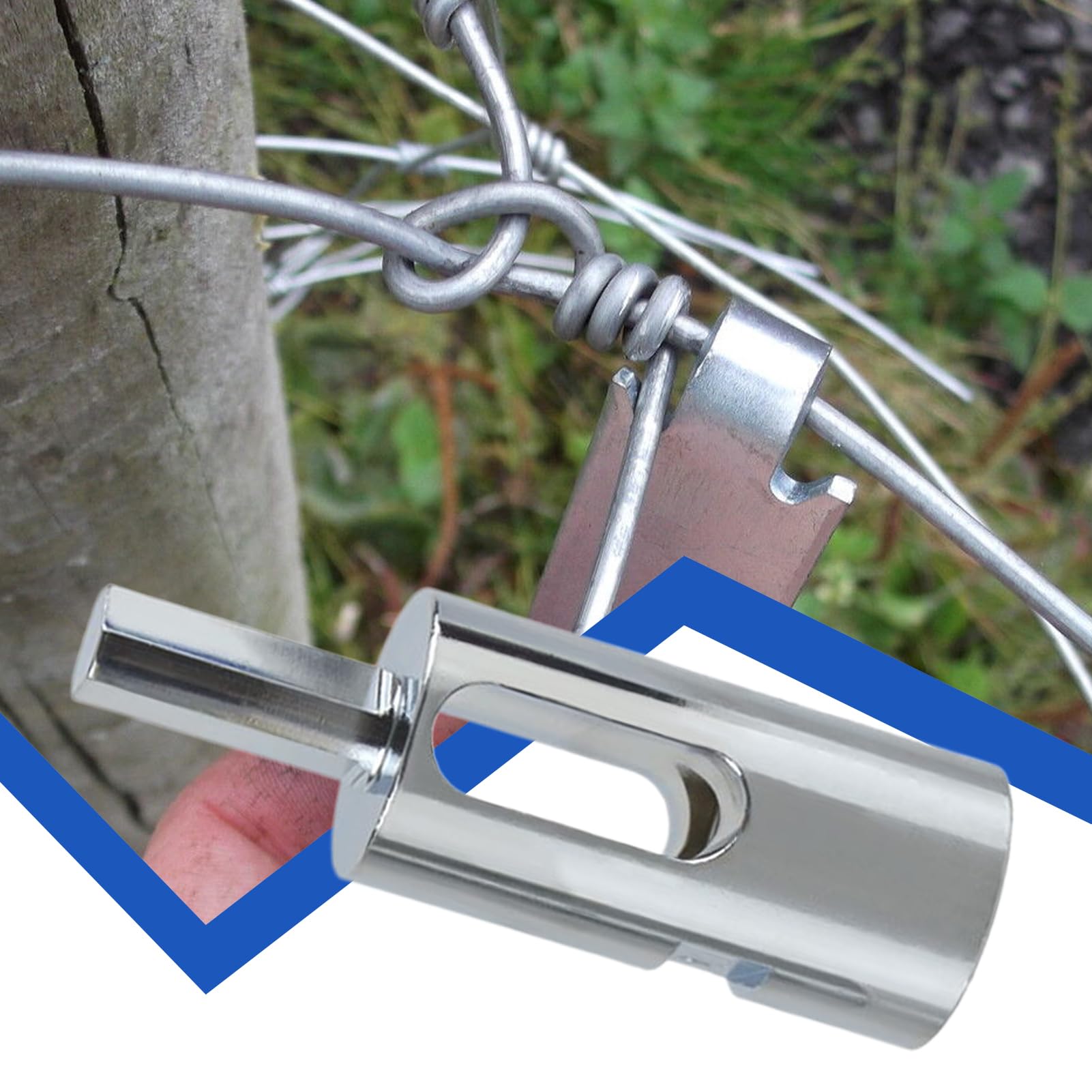 Herramienta Para Fijar Atadores Twist - Herramienta Para Torcer Alambre De Alta Resistencia Con Facilidad,Equipo Robusto Con Vástago Triangular Para Apretar Conexiones Y Tensar Cerramientos