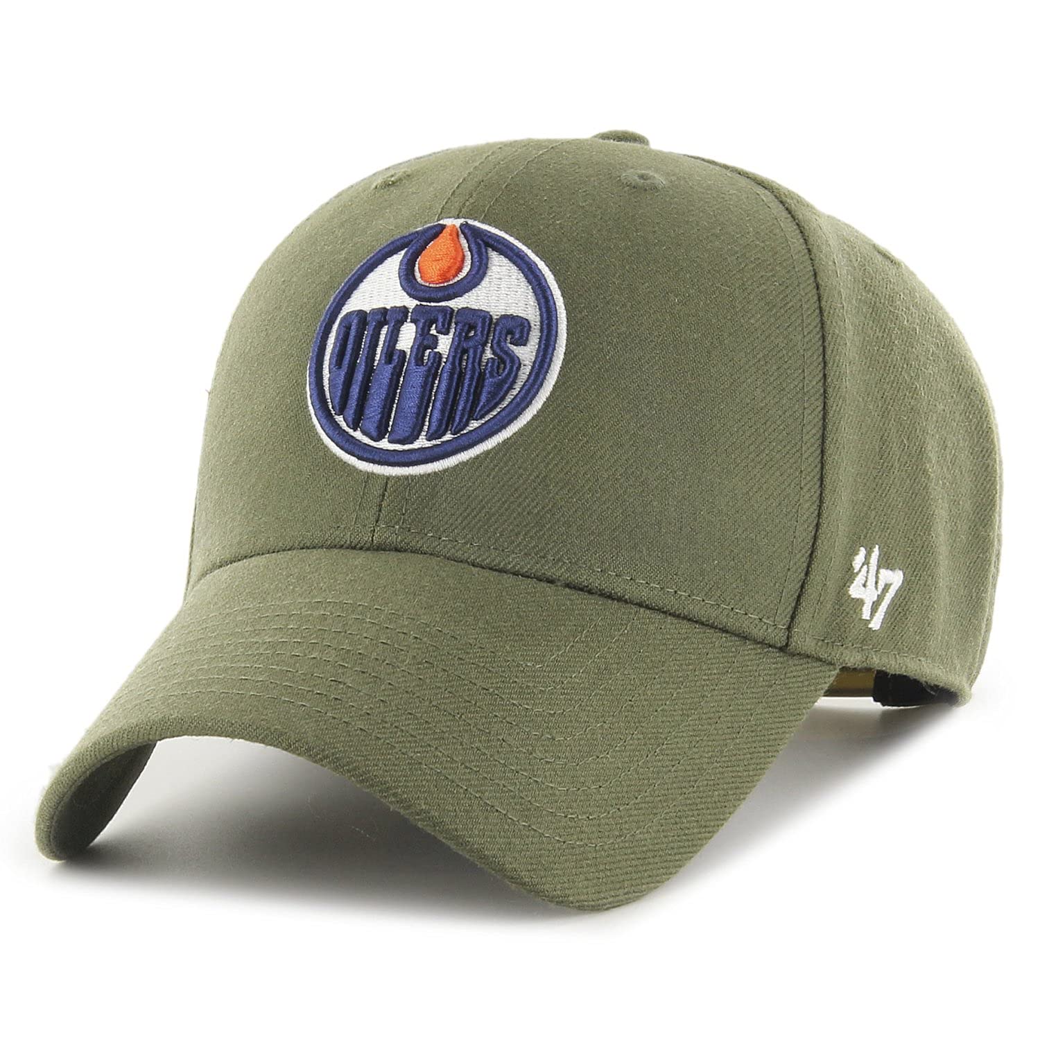 47 Brand Snapback Cap - NHL Edmonton Oilers Sandalwood Olive