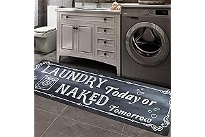 Falflor Farmhouse Laundry Room Rug Runner - The Perfect Non-Slip Solution for Your Laundry Room