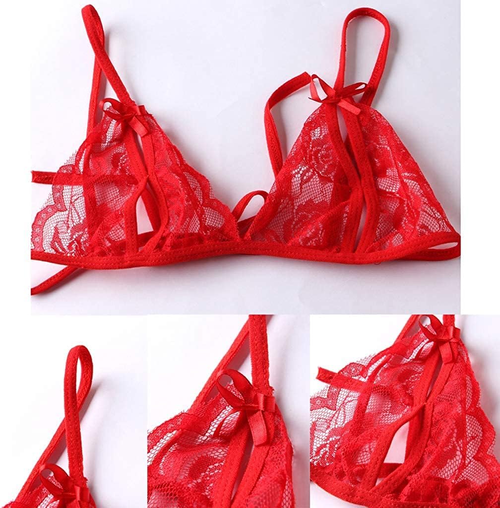 Women's Bra and Panty Set 2 Piece Sexy Lace Babydoll Lingerie