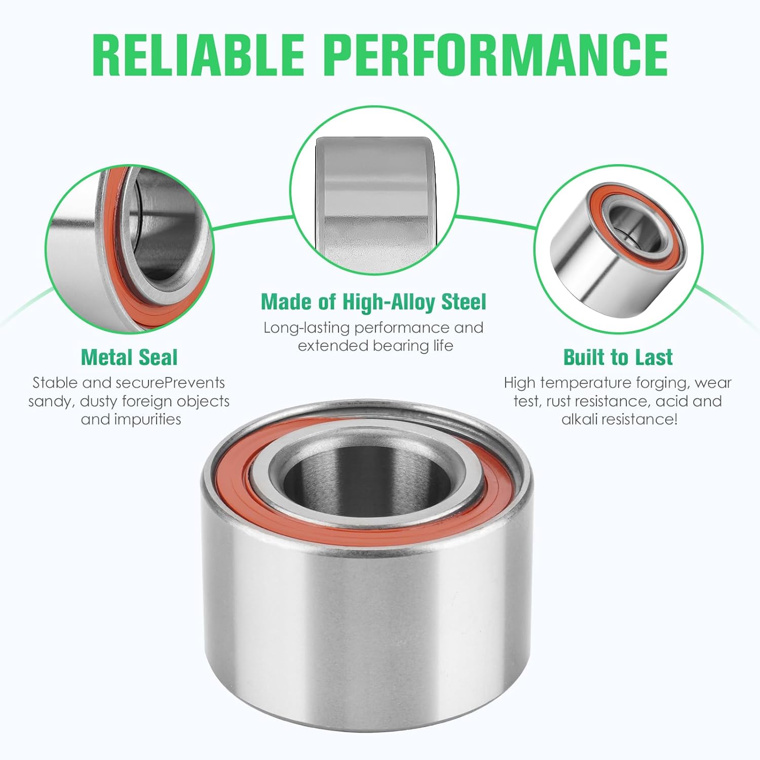 Front CV Axles & Wheel Bearing Kit for Can-Am Defender 2017-2021 HD5 HD8; 2022-2023 HD9 (MAX DPS XT) (Non CAB); 2016-2019 HD10 (Non XMR & Lone Star); Drive Half Shaft, 705401937 705401936