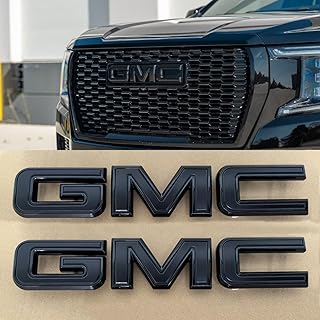 Mixed Finish Black OEM Emblem Replacement Kit for 2019-2025 GMC Sierra & Canyon (Matte & Gloss Black)