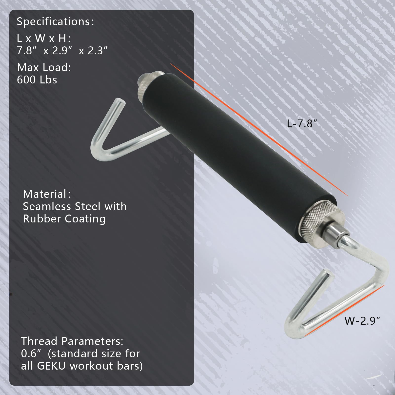 GEKU FIT Resistance Bands Bar Accessories, Fitness Handles, Detachable Workout Bar AttachmentOnly Available for GEKU FITs Products - Image 2