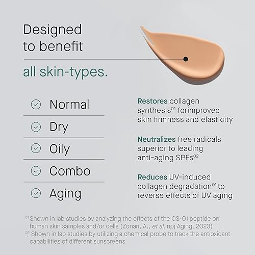 Miniatura 3 de Protector solar OS-01 SHIELD OS-01 Protección de péptidos + reparación SPF 30+