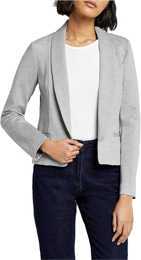 Marchio Amazon - MERAKI Blazer Aderente Donna, Grigio (Grey), 40, Label: XS  : Amazon.it: Abbigliamento