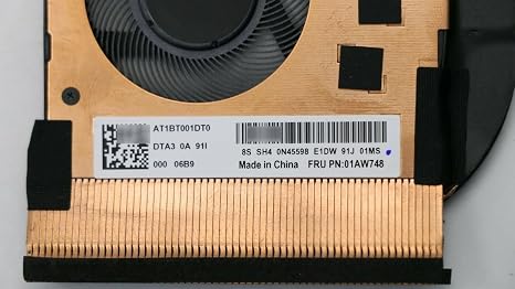 Replacement Fan for Lenovo Thinkpad X390 CPU Cooling Heatsink with Fan FRU P/N 01AW748