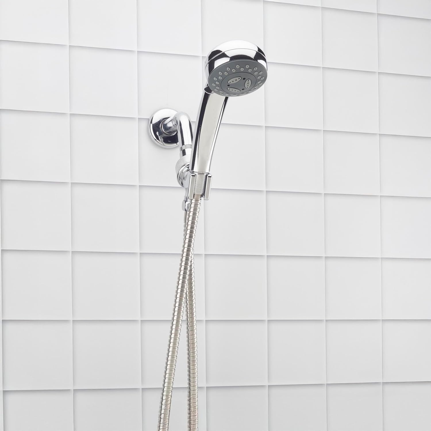 Bath Bliss 3 Function Monsoon Hand Held Shower Head with Cord, Rain, Massage and Pulse, Ultimate Shower Experience, Chrome