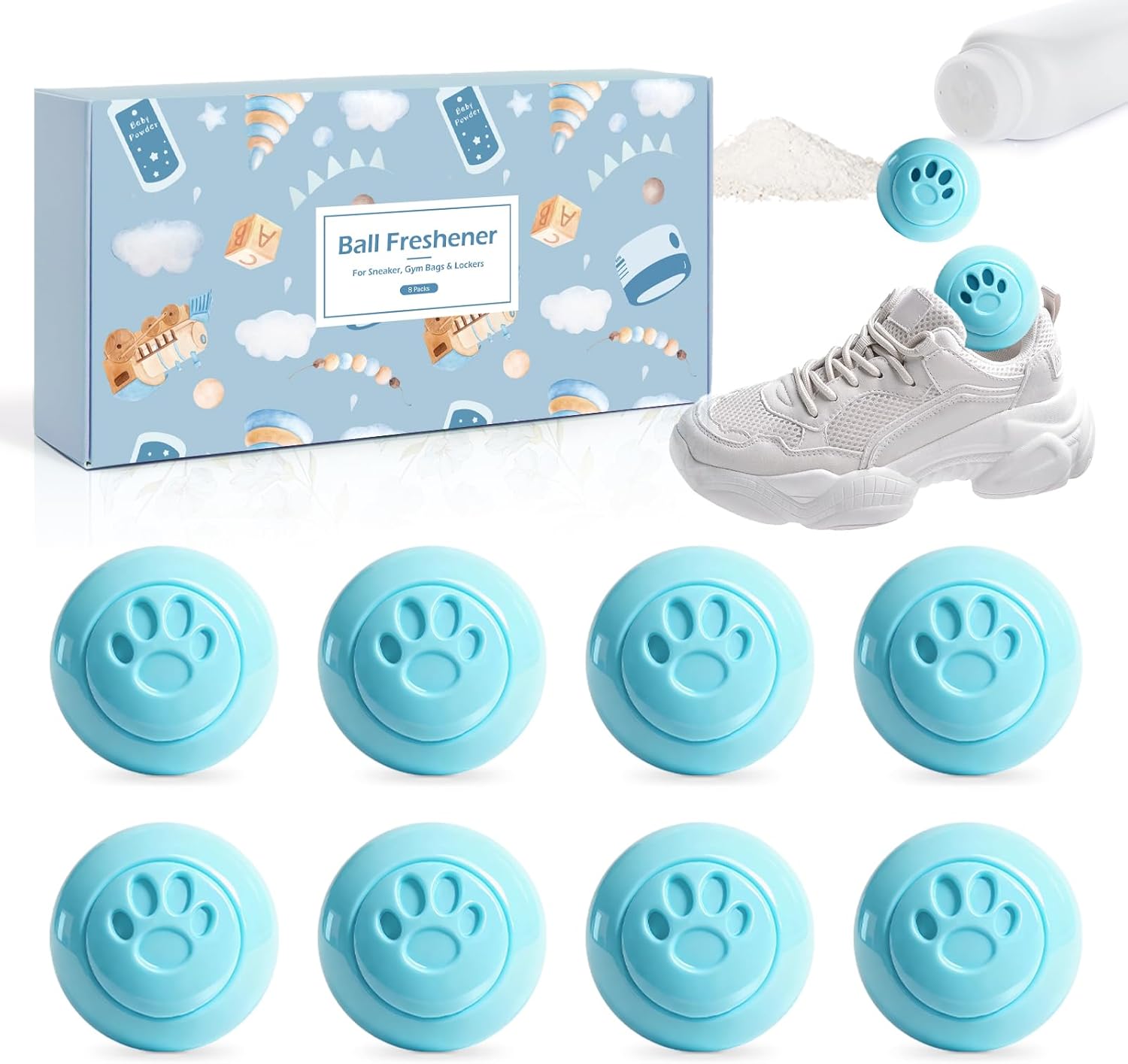 8 pack Shoe Deodorizer Balls