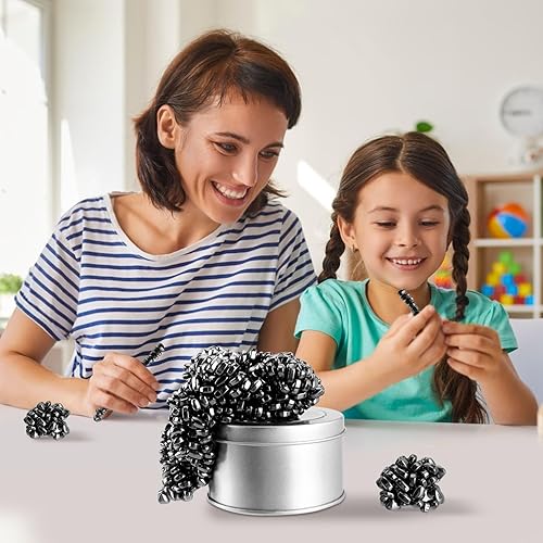 Miniatura 6 de ANWEEGO Masilla magnética Fidget Toys Adultos Más de 550 piedras de ferrita, bolas magnéticas Juguetes de escritorio para oficina, juguetes para